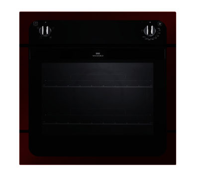 New World NW601F Electric Oven - Black & Metallic Red